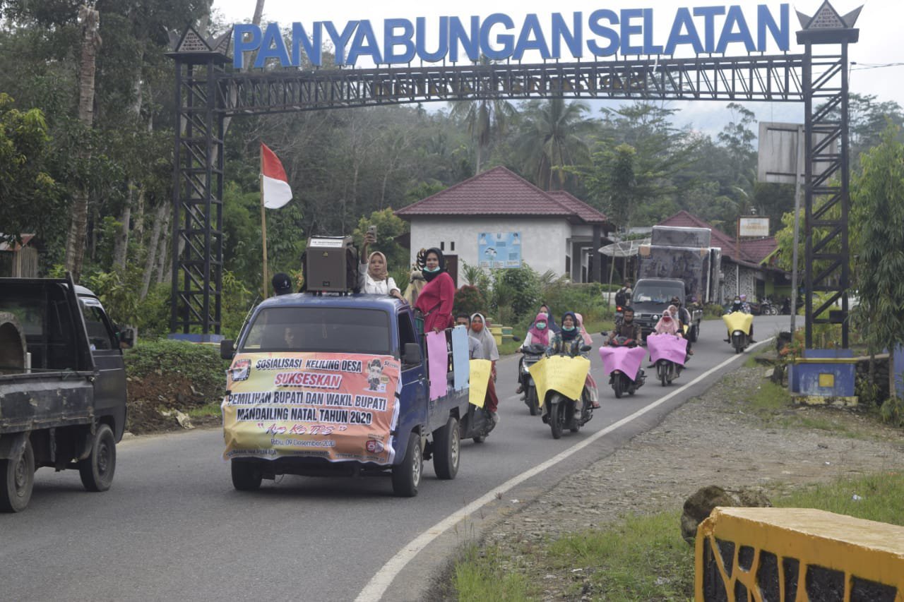 PPK Panyabungan Selatan Sosialisasi Pilkada dengan Konvoi Motor