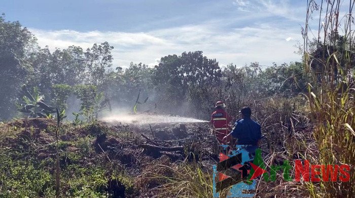 VIDEO: Penampakan Lahan Bandara Jenderal Abdul Haris Nasution Terbakar