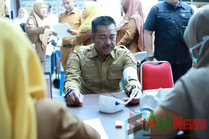 Bupati Madina Cek Kesehatan Bersama ASN dan Honorer