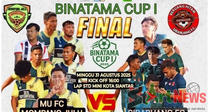 Besok Sore, Mompang Julu FC dan Sibaruang FC Berebut Trofi Binatama Cup 1
