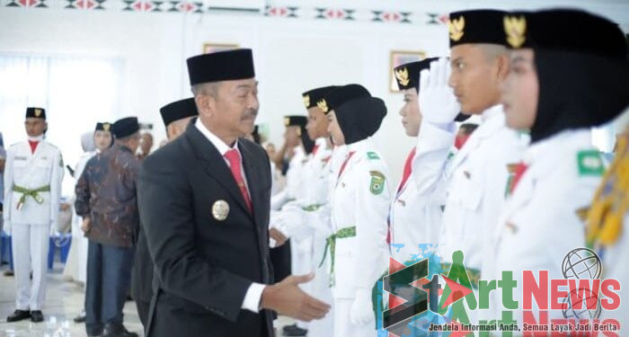 Bupati Madina Kukuhkan 34 Anggota Paskibra, Lihat Nama dan Sekolahnya
