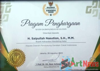 Dinilai Optimal Kumpulkan Zakat, Bupati Madina Dapat Penghargaan dari Baznas