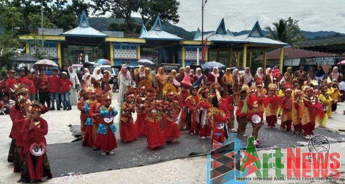 Semangat Nasionalisme Anak-anak PAUD di Kotanopan Merayakan HUT ke-80 RI
