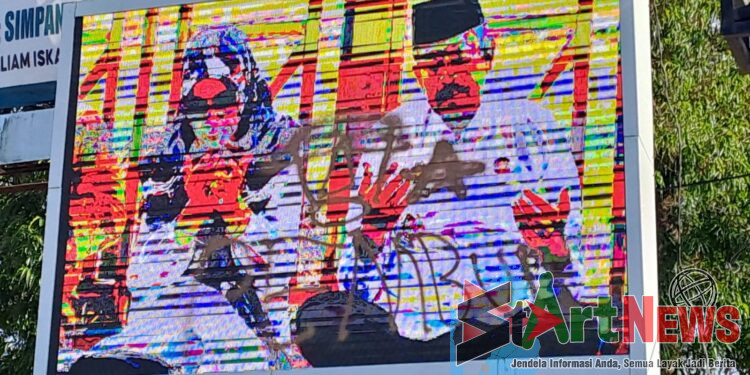 Kasihan…! Videotron Satu-satunya Milik Pemkab Madina Dirusak OTK