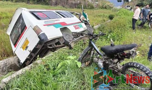 Tabrakan dengan Taxi di Sipirok, Dua Pelajar Luka Parah