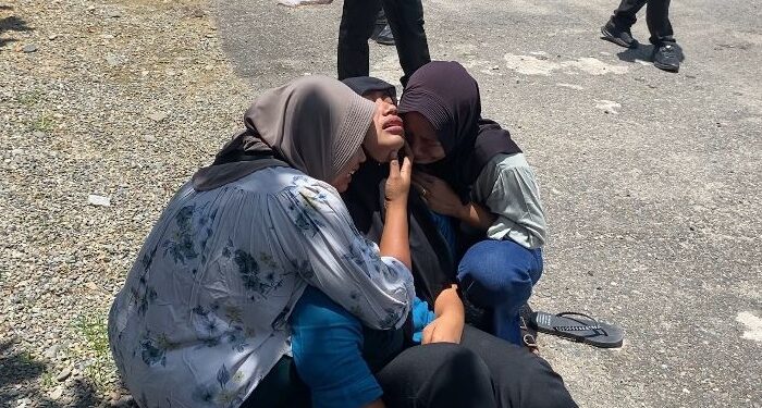 Keluarga Almarhumah Diva Febriani Histeris Menyaksikan Rekonstruksi Pembunuhan