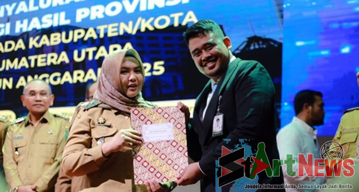 Madina Terima Penghargaan UHC dan DBH Rp16,4 Miliar dari Pemprov Sumut