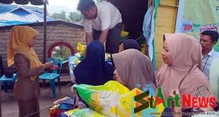 Pemkab Madina Jual Beras Murah di Pasar Eks Bioskop Tapanuli Panyabungan