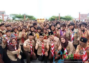 Dandim 0212/TS Buka Perkemahan Bersama Tingkat Penegak se-Tabagsel