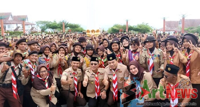 Dandim 0212/TS Buka Perkemahan Bersama Tingkat Penegak se-Tabagsel