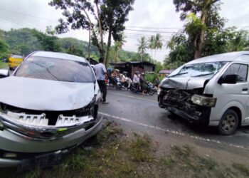 Avanza dan Hiace Bertabrakan di Sihitang, Dua Penumpang Luka-luka