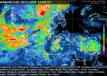 BMKG Ingatkan Potensi Cuaca Ekstrem di Sumbar hingga 29 November 2025