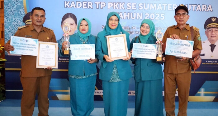 Adianjior dan Widodaren Raih Juara Harapan 2 Lomba Desa Binaan TP PKK Sumut