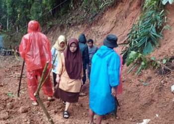 Akses Jalan Penghubung Desa Pastap dan Pastap Julu Kembali Tertutup Longsor