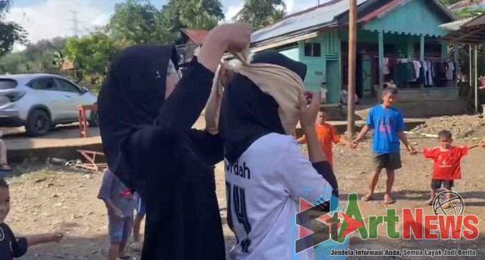 Desa Laru Dolok Padukan Permainan Tradisional dan Pencegahan Stunting
