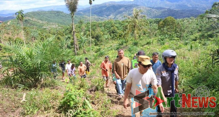 Rombongan Bupati Tapsel Tinjau Korban Bencana di Desa Tandihat