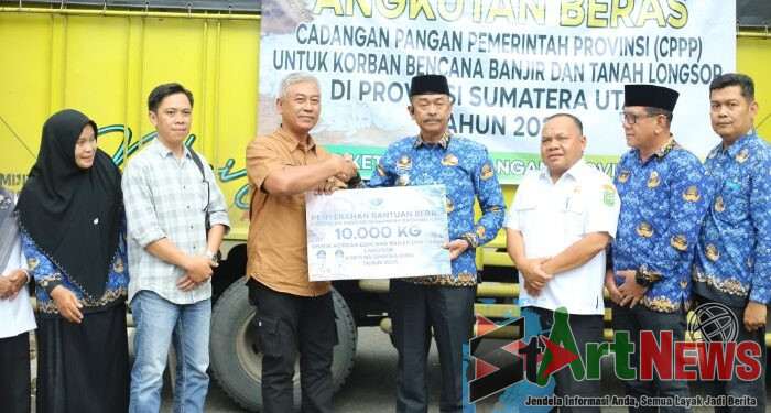 Madina Terima Bantuan 10 Ton Beras dari Pemprov Jambi untuk Korban Bencana
