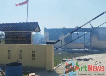 Situasi Terkini di Polsek MBG, Massa Sudah Bubar