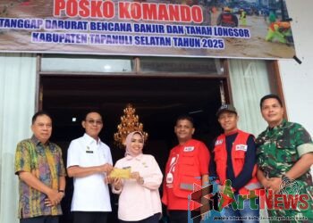 Pemkab Tapsel Terima Bantuan Kemanusiaan dari Pemkab Labuhanbatu