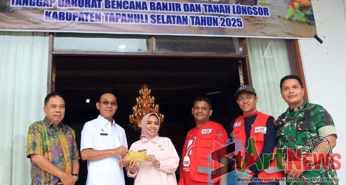 Pemkab Tapsel Terima Bantuan Kemanusiaan dari Pemkab Labuhanbatu