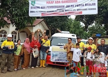 Sorikmas Mining dan Pemkab Madina Fasilitasi Antar-jemput Siswa Korban Banjir