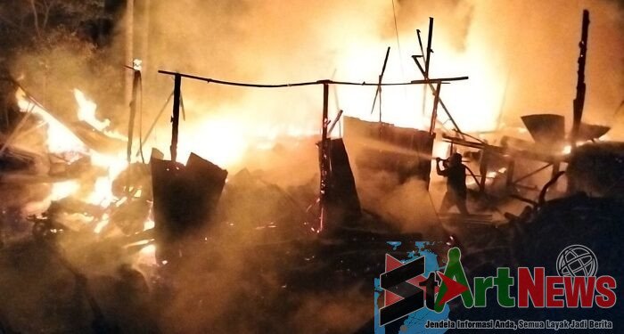 Dua Rumah di Kotanopan Ludes Terbakar, Ratusan Ekor Ayam Mati Terpanggang