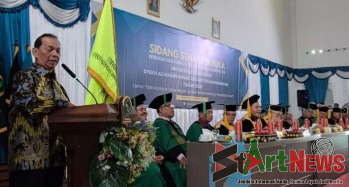 Syahrul M. Pasaribu Kenang Rekam Jejak Transformasi UIN Syahada di Hadapan Ratusan Wisudawan