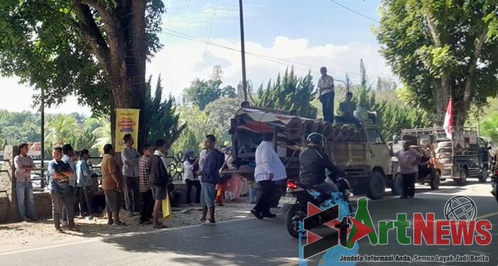 Massa Aksi Gordang Sambilan Centre Mulai Berkumpul di Masjid Agung
