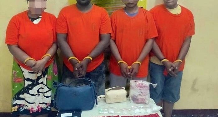 Polda Sumut Tangkap Pasutri dan Barang Bukti 1 Kg Sabu