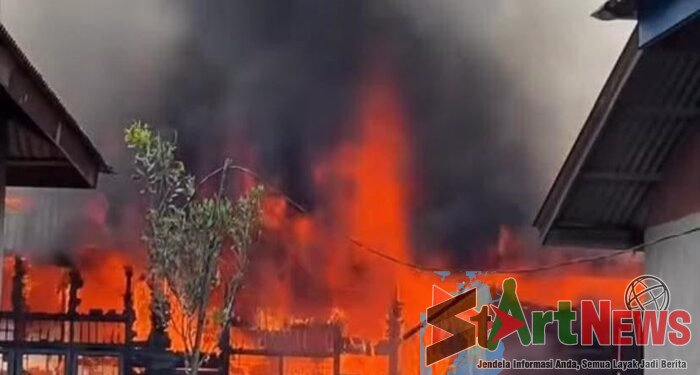 Rumah Semi-permanen di Sibanggor Julu Terbakar