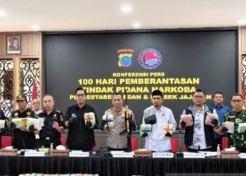 100 Hari Kerja Kapolrestabes Medan, 718 Tersangka Narkoba Diringkus