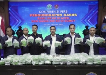 BNN Gagalkan Penyelundupan 160 Kg Sabu dan 200 Kg Ganja Jaringan Aceh