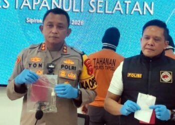 Gerebek Rumah Bandar Narkoba, Polres Tapsel Tangkap Oknum Polisi Berpangkat Bripka