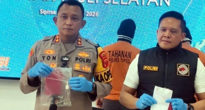 Gerebek Rumah Bandar Narkoba, Polres Tapsel Tangkap Oknum Polisi Berpangkat Bripka