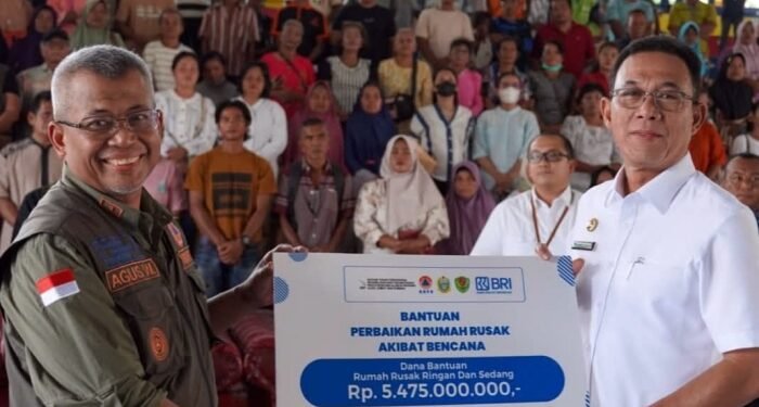 Percepat Administrasi, Tapsel Terima Bantuan Stimulan Rumah dari BNPB
