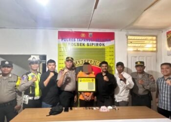 Polsek Sipirok Tangkap Pengedar Sabu di Area TPU Desa Pangurabaan