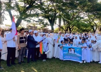 Ribuan Siswa RA di Padangsidimpuan Ikut Manasik Haji Massal