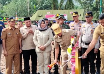 Wabup Madina Hadiri Pembukaan TMMD 127 di Tapanuli Selatan