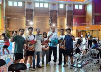 Atlet Padangsidimpuan Borong Gelar Juara Turnamen Tenis Meja Tapanuli Raya