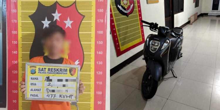 Beraksi Saat Ngabuburit, Pencuri Motor di Padangsidimpuan Diringkus Polisi
