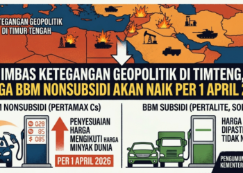 Imbas Ketegangan Geopolitik di Timteng, Harga BBM Nonsubsidi akan Naik per 1 April 2026