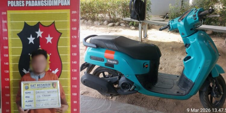 Modus Pinjam Motor Teman, Mahasiswa di Padangsidimpuan Berakhir di Sel Tahanan