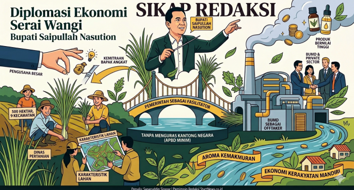Diplomasi Ekonomi Serai Wangi ala Bupati Saipullah Nasution