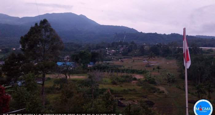 Gunung Sorik Marapi Alami Sekali Gempa Terasa Skala II MMI