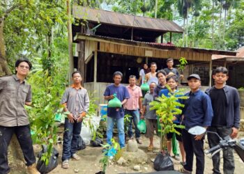 Kombur Group dan HM Madina Jakarta Tanam 132 Pohon di Bantaran Sungai Batang Angkola