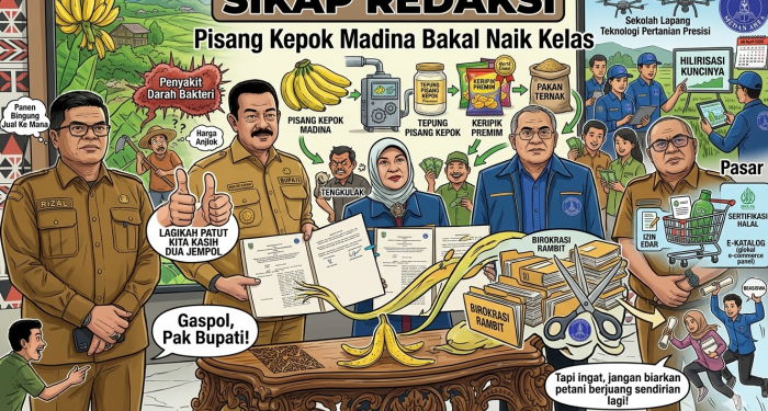 Pisang Kepok Madina Bakal Naik Kelas
