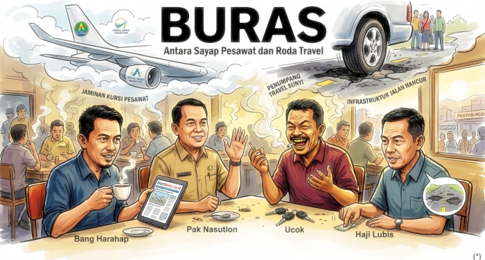 Antara Sayap Pesawat dan Roda Travel