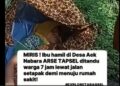 VIDEO VIRAL: Ibu Hamil di Tapsel Ditandu 7 Jam Melalui Jalan Setapak Demi ke Rumah Sakit