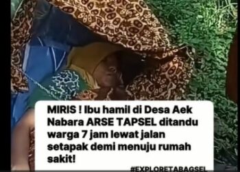 VIDEO VIRAL: Ibu Hamil di Tapsel Ditandu 7 Jam Melalui Jalan Setapak Demi ke Rumah Sakit