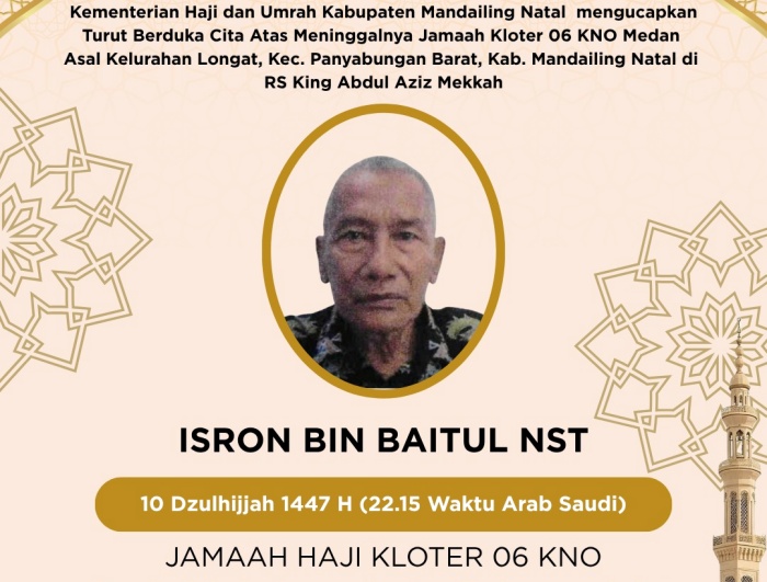Jamaah Haji Asal Madina Wafat di Rumah Sakit Mekkah